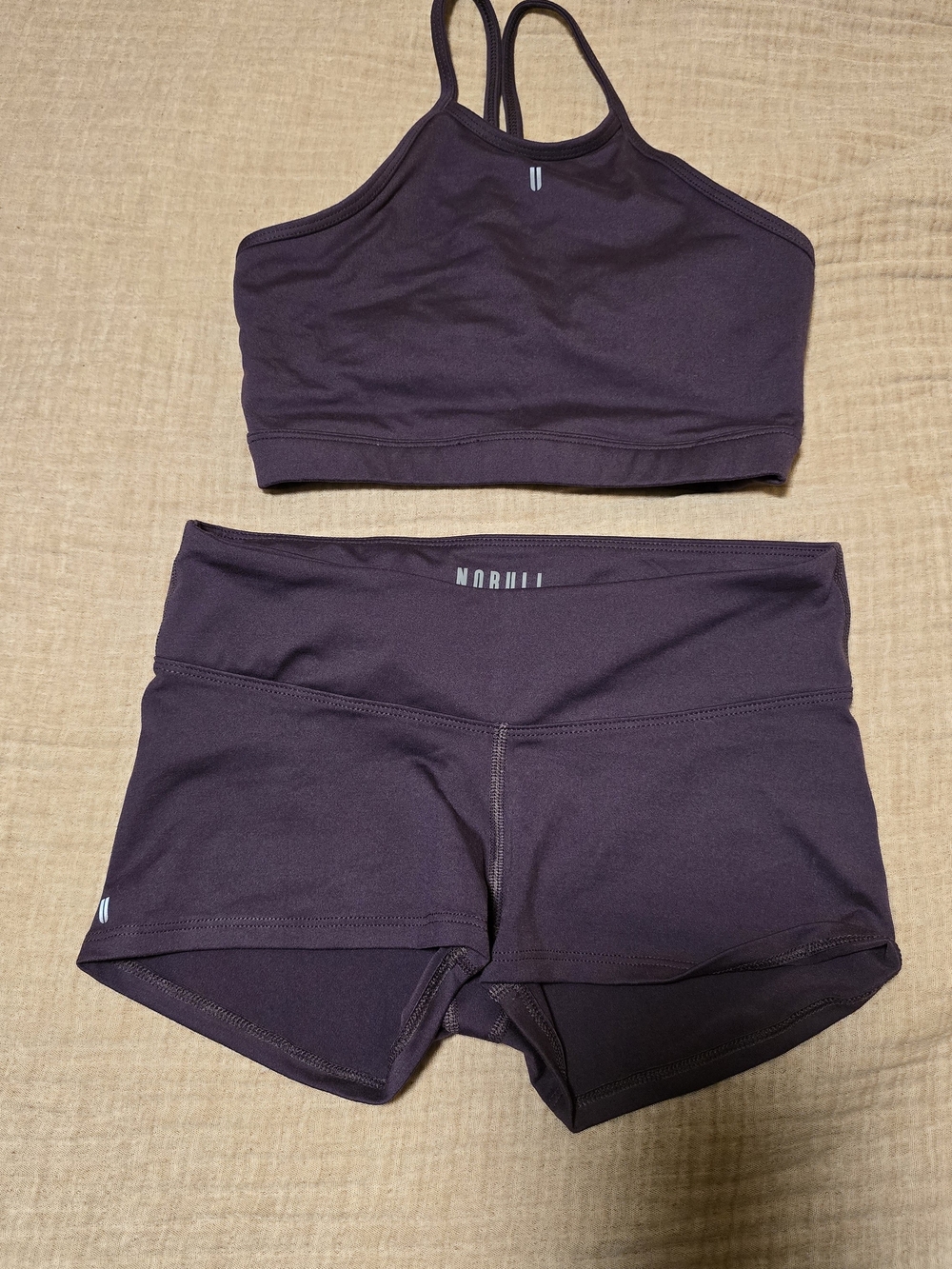 NoBull Active Shorts And High Neck Medium Impact Sports Bra
